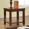 Streamdale Furniture Streamdale End Table Dark Cherry Open Shelf Natural Wood Grain Design 1 Piece