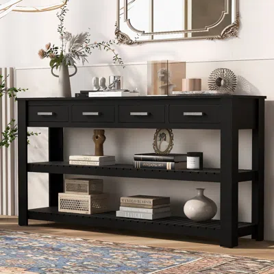Streamdale Furniture Streamdale Entryway Console Table - Drawers & Shelves