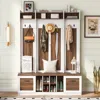 Streamdale Furniture Streamdale Entryway Hall Tree: Bench, Coat Rack, Drawers & Shelves