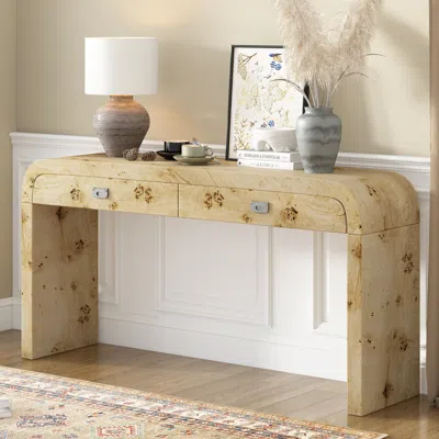 Streamdale Furniture Streamdale Entryway Table With Burlwood Veneer In Neutral
