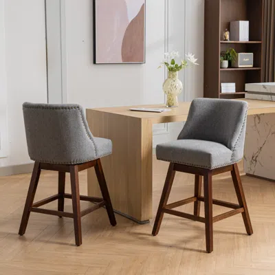 Streamdale Furniture Streamdale Ergonomic Swivel Chair With Curved Back And Cushioned Seat