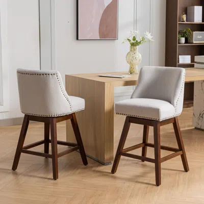 Streamdale Furniture Streamdale Ergonomic Swivel Chair With Curved Back For Enhanced Comfort