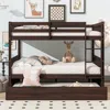 Streamdale Furniture Streamdale Espresso Full Over Full Bunk Bed W/ Trundle & Ladder