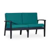 Streamdale Furniture Streamdale Eucalyptus Loveseat With Cushions Oil Finish