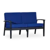 Streamdale Furniture Streamdale Eucalyptus Loveseat With Cushions Oil Finish