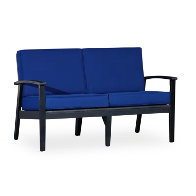 Streamdale Furniture Streamdale Eucalyptus Loveseat With Cushions Oil Finish
