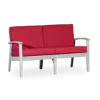 Streamdale Furniture Streamdale Eucalyptus Loveseat With Cushions Oil Finish