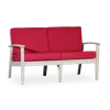 Streamdale Furniture Streamdale Eucalyptus Loveseat With Cushions Oil Finish
