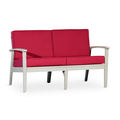 Streamdale Furniture Streamdale Eucalyptus Loveseat With Cushions Oil Finish