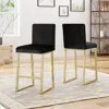 Streamdale Furniture Streamdale Exquisite Velvet Barstools Glamorous Seating For Modern Divas