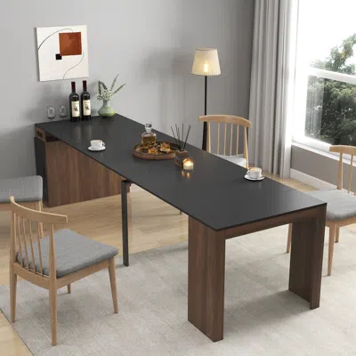Streamdale Furniture Streamdale Extendable Dining Table With Outlet & Storage