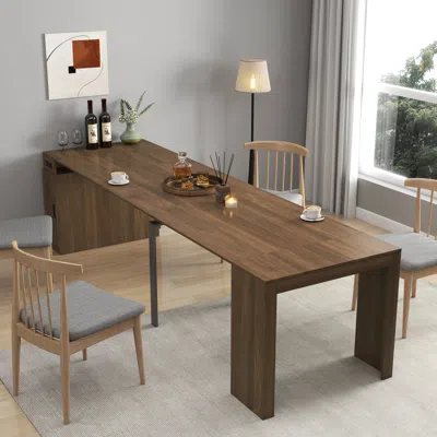 Streamdale Furniture Streamdale Extendable Dining Table With Outlet & Storage