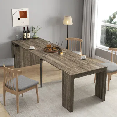 Streamdale Furniture Streamdale Extendable Dining Table With Outlet & Storage