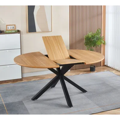 Streamdale Furniture Streamdale Extendable Dining/office/coffee Table, Metal Leg, Mdf Top, 120/160x120x75cm