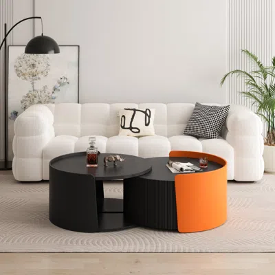Streamdale Furniture Streamdale Extendable Nesting Coffee Table For Living Spaces