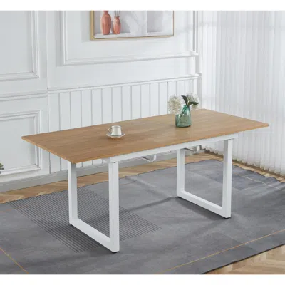 Streamdale Furniture Streamdale Extendable Oak Dining Table - Modern Kitchen Table
