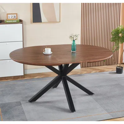 Streamdale Furniture Streamdale Extendable Table: Metal Leg, Mdf Top, 120-200cm