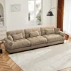 Streamdale Furniture Streamdale Extra Large 3 Seat Modern Velvet Sofa - Camel