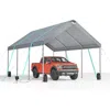 Streamdale Furniture Streamdale Extra Large Carport Canopy With Adjustable Height And Side Walls