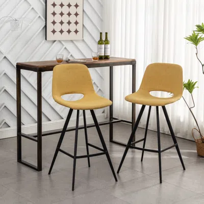 Streamdale Furniture Streamdale Fabric Kitchen 28.25" Counter Height Stools
