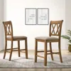 Streamdale Furniture Streamdale Fabric Upholstered Counter Height Dining Chairs