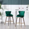 Streamdale Furniture Streamdale Fabric Upholstered Wingback Bar Stools