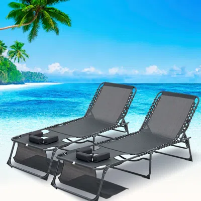 Streamdale Furniture Streamdale Face Down Chaise Lounge Chair - Adjustable, Foldable, 2-pack