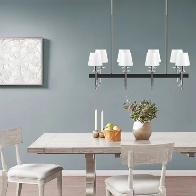 Streamdale Furniture Streamdale Fairmount 8-light Traditional Chandelier With Drum Shades
