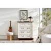 Streamdale Furniture Streamdale Farmhouse 5-drawer Chest With Wooden Base