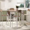 Streamdale Furniture Streamdale Farmhouse 5-piece Counter Height Drop Leaf Dining Table Set