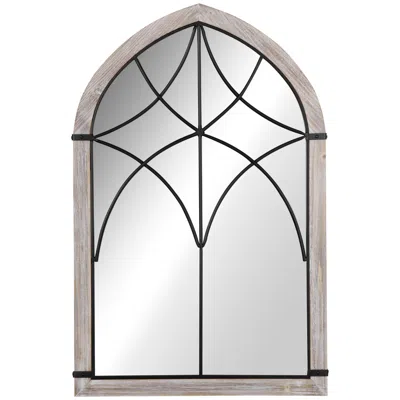 Streamdale Furniture Streamdale Farmhouse Arch Mirror: Large Rustic Wall Decor