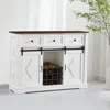 Streamdale Furniture Streamdale Farmhouse Buffet Cabinet With Sliding Door