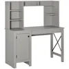 Streamdale Furniture Streamdale Farmhouse Computer Desk With Hutch & Storage