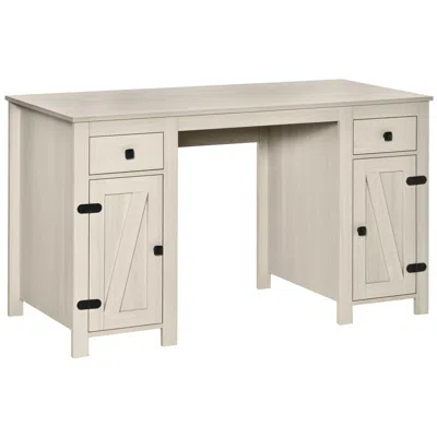 Streamdale Furniture Streamdale Farmhouse Computer Desk With Storage In Brown