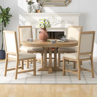 Streamdale Furniture Streamdale Farmhouse Dining Set Table & 4 Chairs
