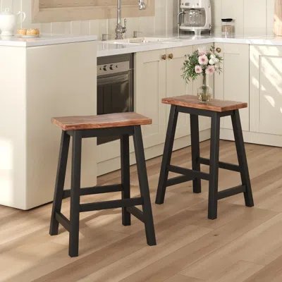 Streamdale Furniture Streamdale Farmhouse Kitchen Counter Stools For Small Spaces (2-pack)