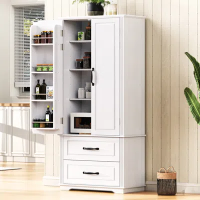 Streamdale Furniture Streamdale Farmhouse Kitchen Pantry Cabinet - 71"
