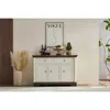 Streamdale Furniture Streamdale Farmhouse Kitchen Storage Cabinet, Roman Column Coffee Bar/wine Cooler In White