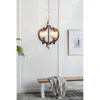 Streamdale Furniture Streamdale Farmhouse Pendant Light, Wood Chandelier - 6 Lights