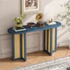 Streamdale Furniture Streamdale Farmhouse Rattan Console Table - Narrow Entryway Table