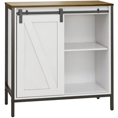 Streamdale Furniture Streamdale Farmhouse Sideboard Cabinet With Barn Door