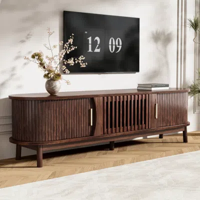 Streamdale Furniture Streamdale Farmhouse Tv Stand For 75" Tvs With Storage