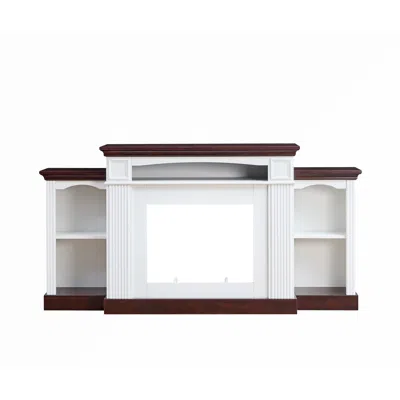 Streamdale Furniture Streamdale Farmhouse Tv Stand With Electric Fireplace For 70-inch Tvs