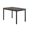 Streamdale Furniture Streamdale Faux Marble Top Metal Frame Dinette Table