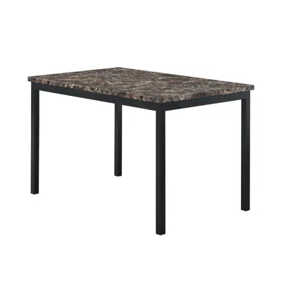 Streamdale Furniture Streamdale Faux Marble Top Metal Frame Dinette Table