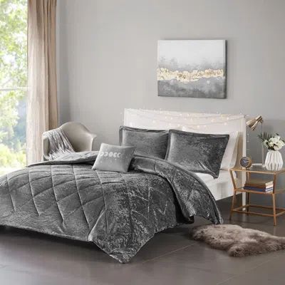 Streamdale Furniture Streamdale Felicia Velvet Comforter Set