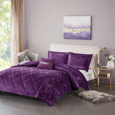 Streamdale Furniture Streamdale Felicia Velvet Comforter Set
