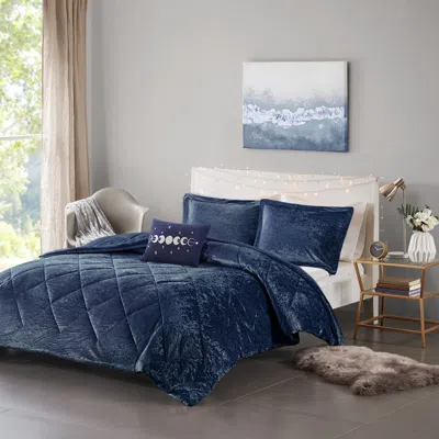 Streamdale Furniture Streamdale Felicia Velvet Comforter Set