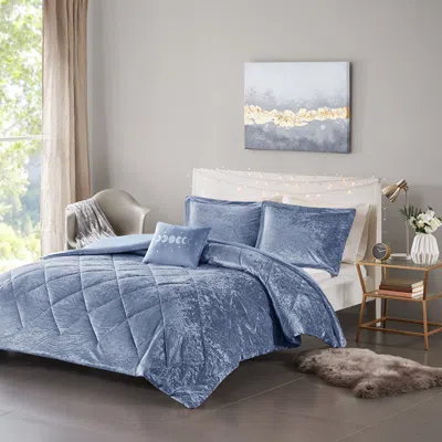 Streamdale Furniture Streamdale Felicia Velvet Duvet Cover Set