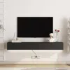 Streamdale Furniture Streamdale Floating Tv Stand With 16 Led Lights, 69" Tv Cabinet For 55-65" Tvs